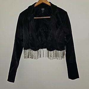 Privy black sleek party jacket